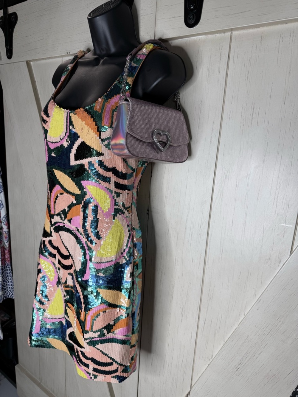 Ramy Brook Multicolor Sequin Tank Mini Dress
